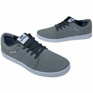 MENS SUPRA CHINO COURT LT GREY-GUM 08058-012 RETRO MENS SUPRA CHINO COURT LT GREY-GUM 08058-012 RETRO